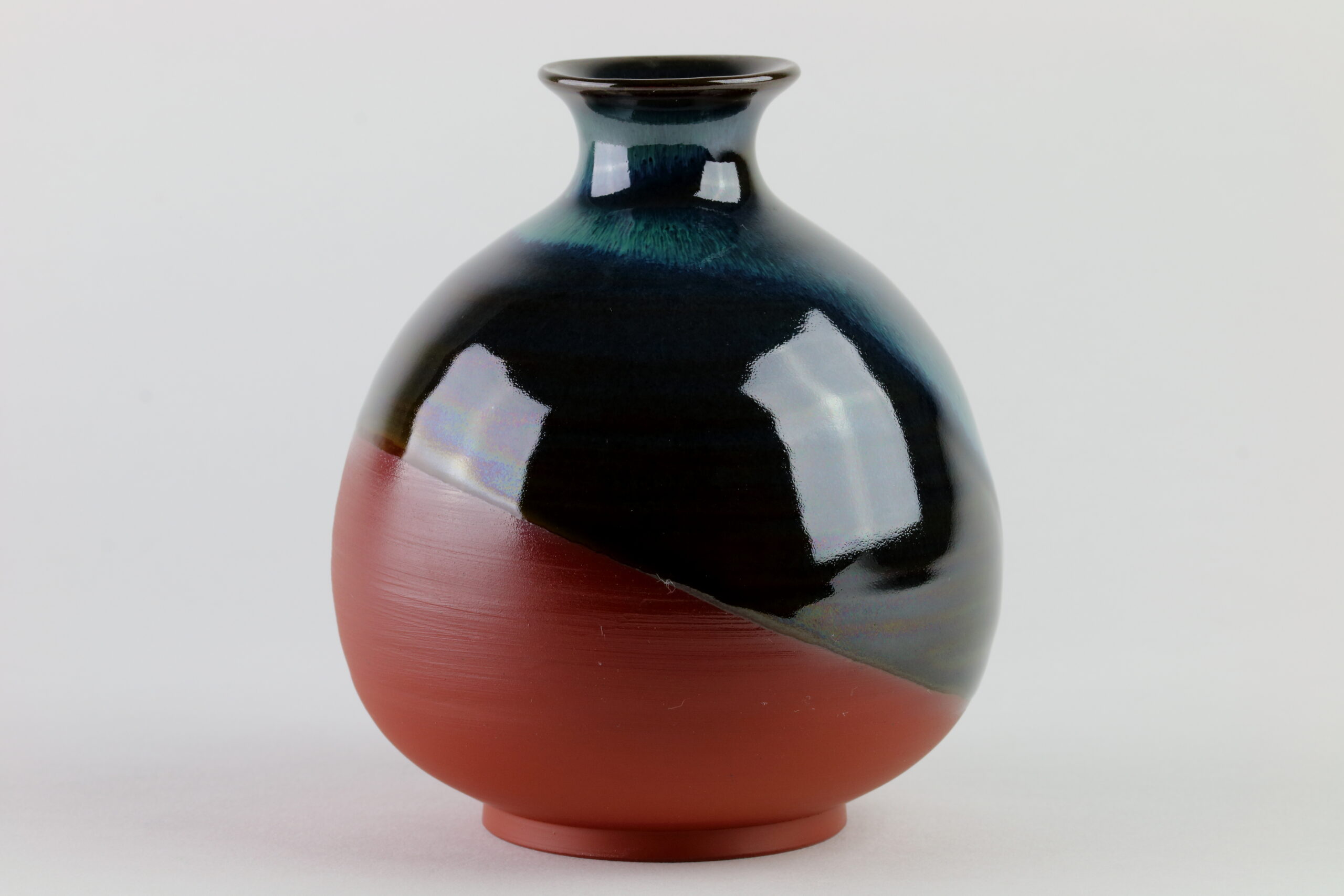 Sake-Set Mumyoui Yaki-Keramik (Grün) – Bild 2