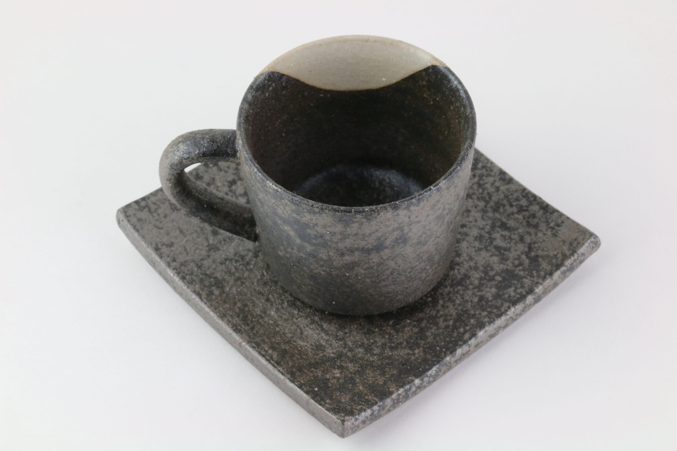 Shigaraki Yaki-Keramik Kaffeetasse „Mintosakura“ – Bild 3