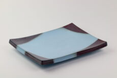 Keramikplatte -Karmesin-