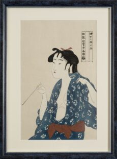 Ukiyo-e -Die rauchende Frau- 